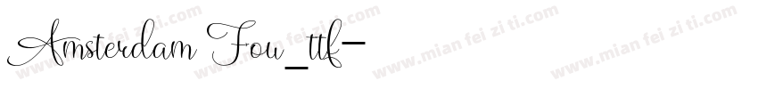 Amsterdam Fou_ttf字体转换